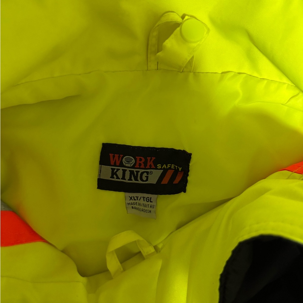 High-Visibility Yellow Performance Jacket work king - Picture 2 of 2